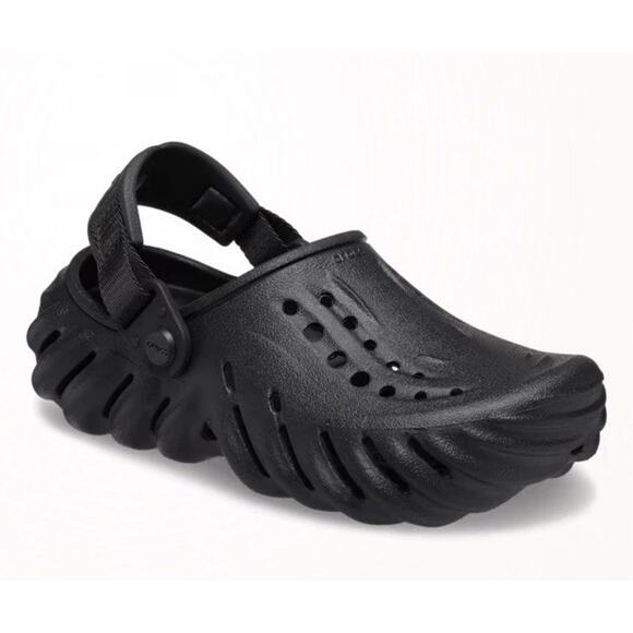 Crocs Echo Clogs Gray Kids Size 10 Like New- Toddler - Picture 3 of 9